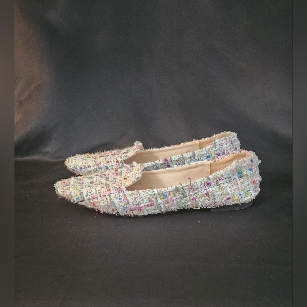 Women's Tweed Multicolor Loafers - Picture 10 of 16